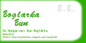 boglarka bun business card